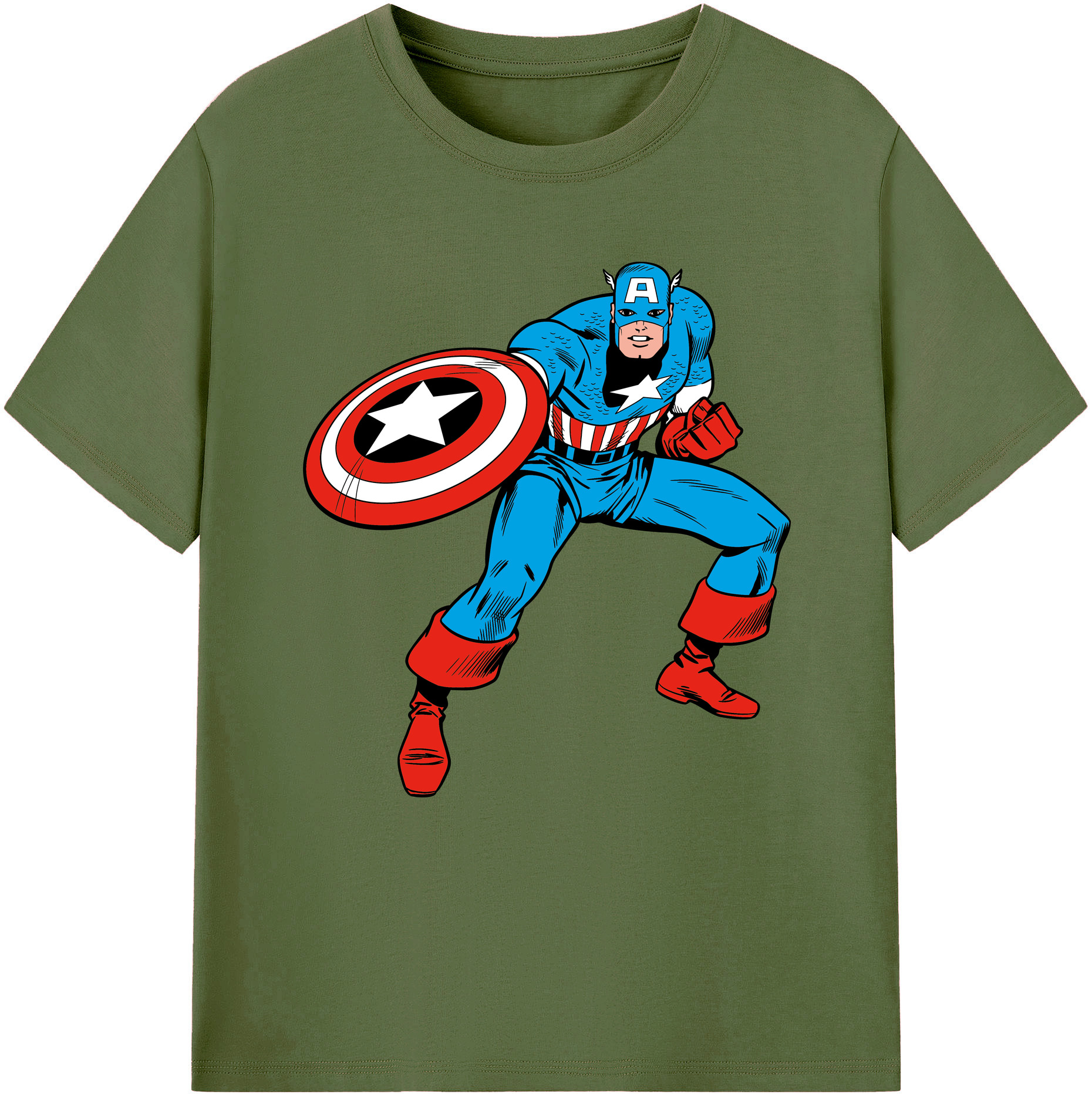 （画像用） アベンジャーズ The Avengers 綿100％半袖Tシャツ（フロントプリント）